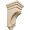 Ekena Millwork 5 1/2"W x 5 1/2"D x 10"H Raised Fluting Corbel, Rubberwood COR05X05X10RARW - alternate 1